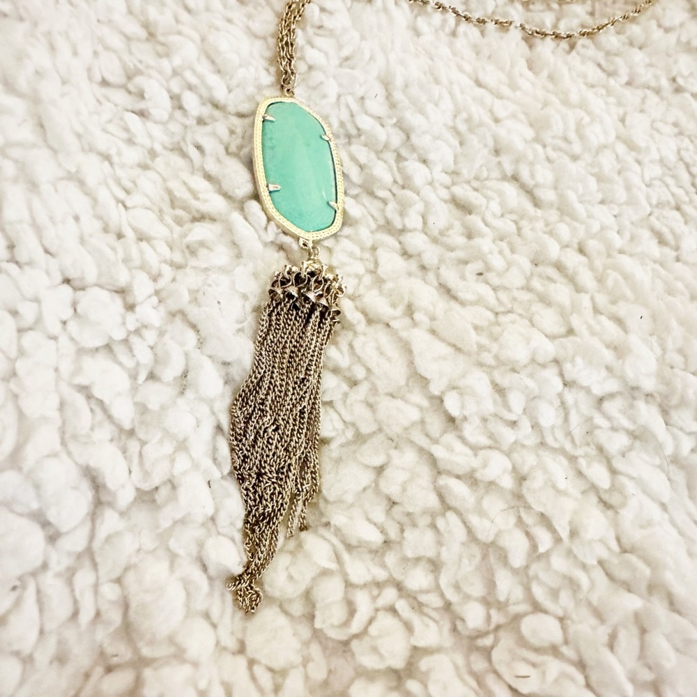 Kendra Scott Rayne Necklace Turquoise - Picture 5 of 9